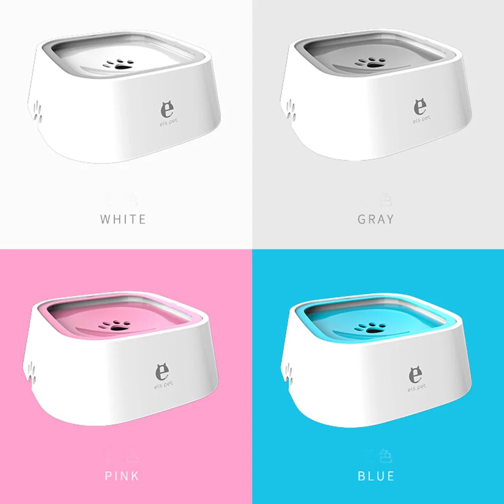 Custom Dog Drinking Water Bowl No Spill Floating Non-Wetting Mouth Cat Slow Anti-Overflow Water Feeding Dispenser Large Capacity